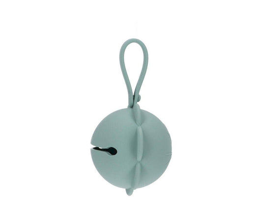 Silicone dummy clip - Light sage flower