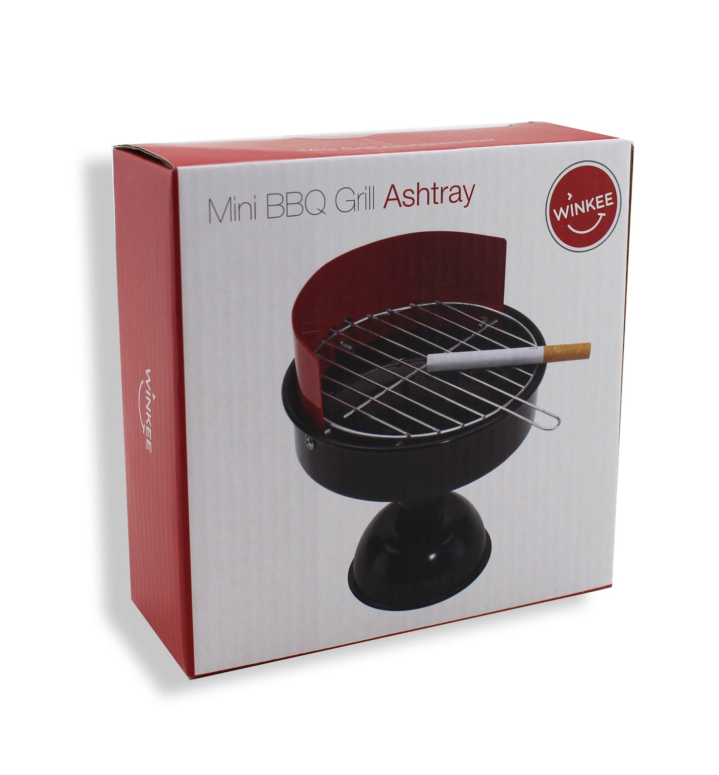Mini barbecue metal ashtray