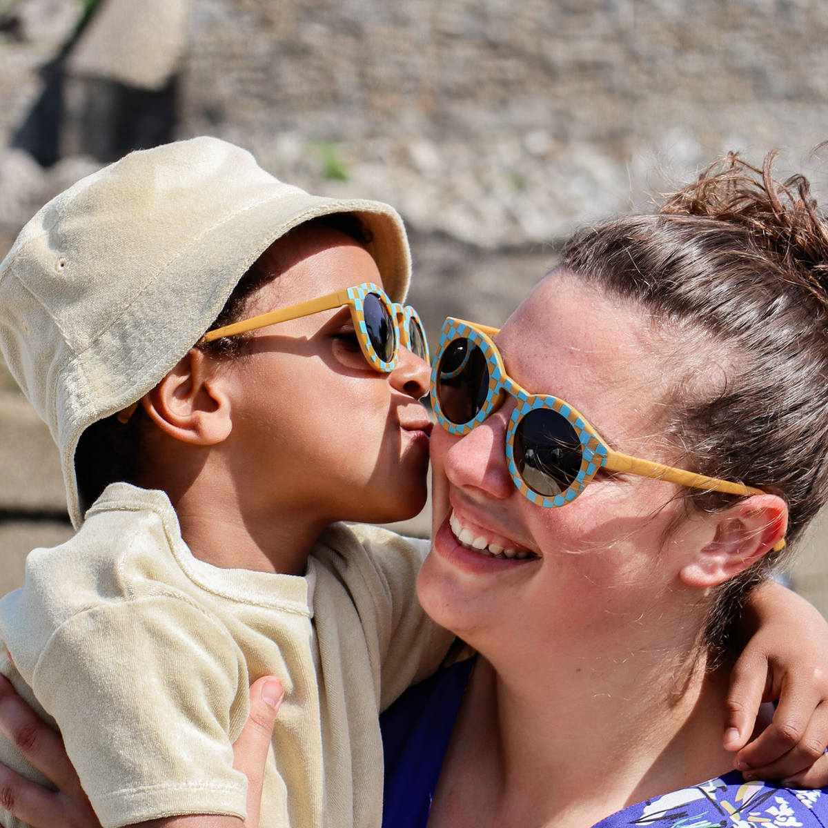 Adult Sunglasses - Matchy Vichy Blue