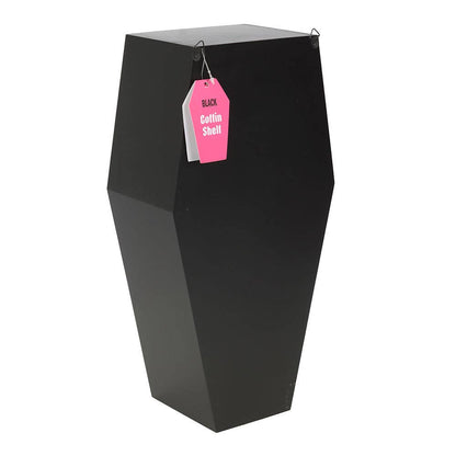 Black coffin shelf