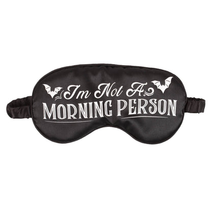 Satin sleep mask "I'm Not a Morning Person"