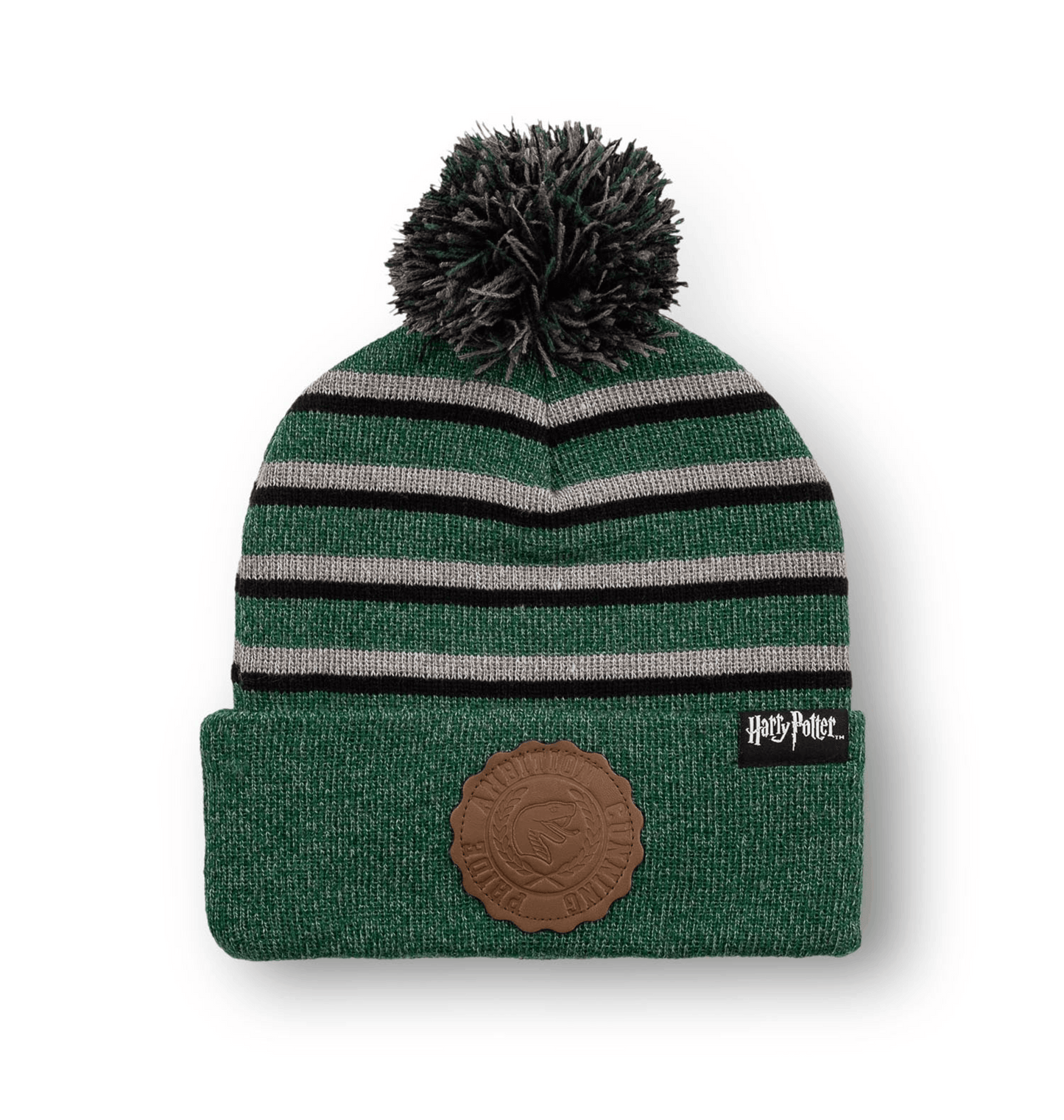 Bonnet à pompon rayé Harry Potter Serpentard