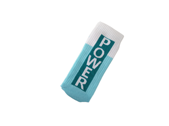 Chaussettes Girl Power - Bleu