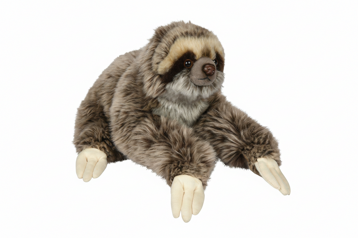 Sloth plush with velcro