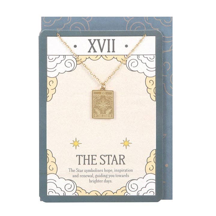 The Vintage Star Tarot Card Necklace