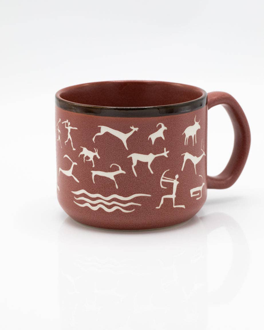 Mug Sculpté à la Main de avec Peintures Rupestres (430 ml) – produit scientifique Cognitive Surplus EU, vue 1