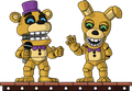 Figurine Fredbear & Spring Bonnie