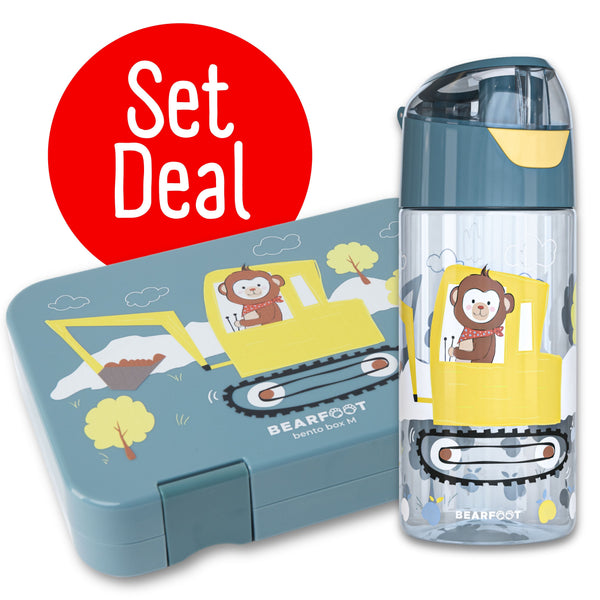 Excavator Bundle - Bento Box M & Water Bottle 450ml