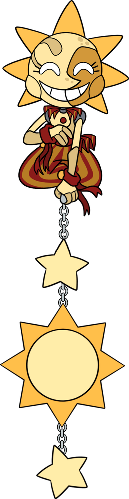 Broche Soleil Suspendue