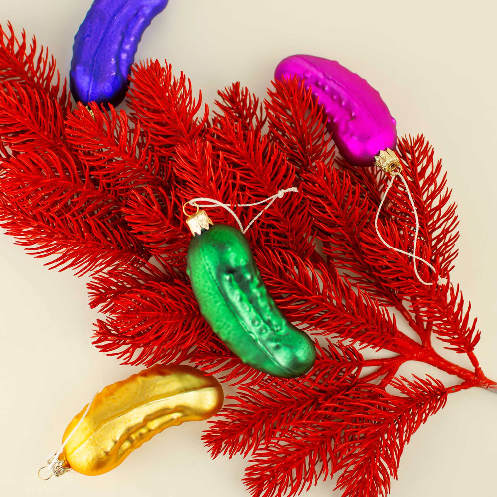 Blue Pickle Christmas Ball