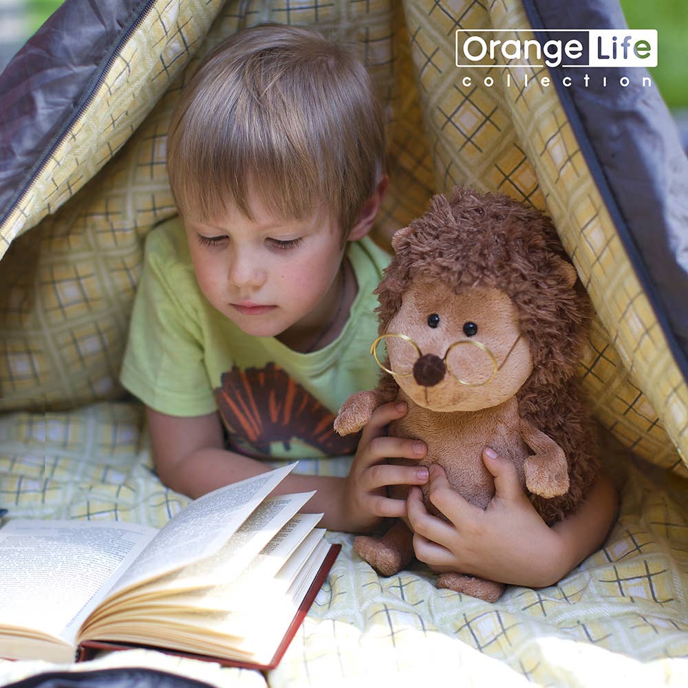 Peluche Orange Life Prickle l’Hérisson avec lunettes