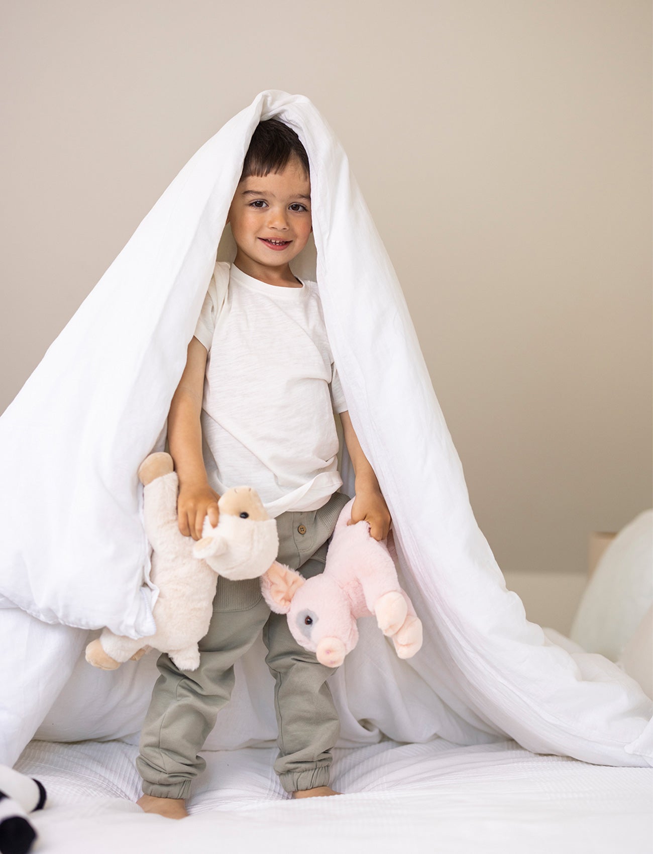 Duo de Peluches Cochons – Maman et Bébé – Vue 6