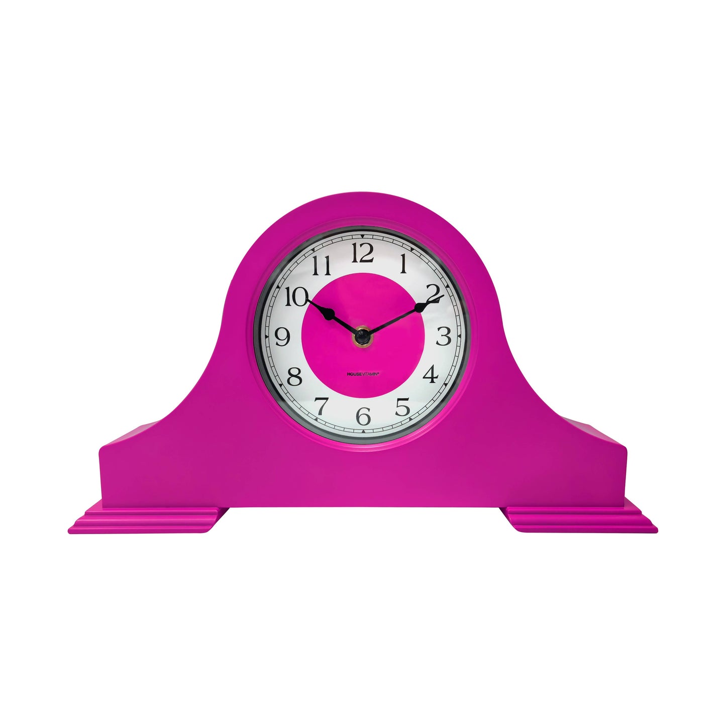 Clock - Mantel clock - Neon pink - 36x8.5x20 cm