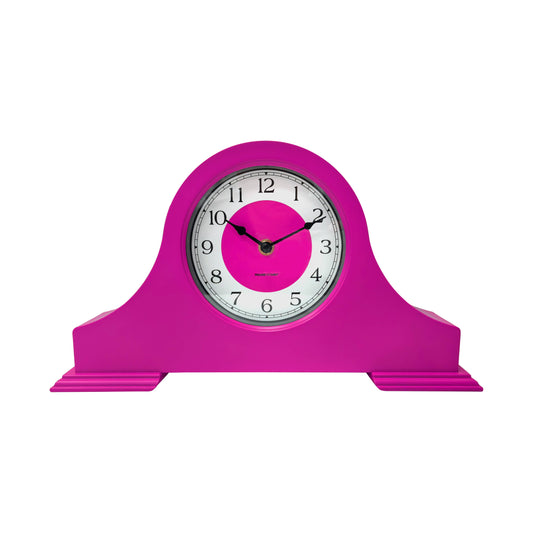 Clock - Mantel clock - Neon pink - 36x8.5x20 cm