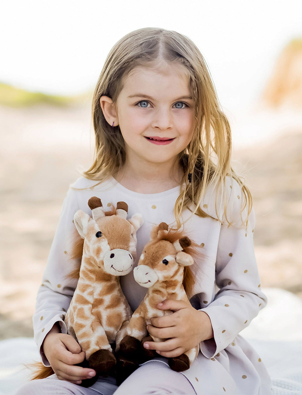 Duo de Peluches Girafes – Maman et Bébé, 28 cm / 18 cm – Vue 5