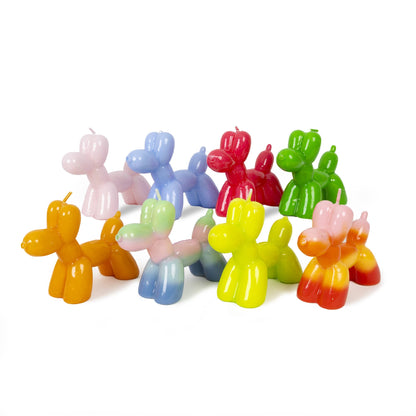 Bougie Chien Ballon Orange Helio Ferretti Vue 4