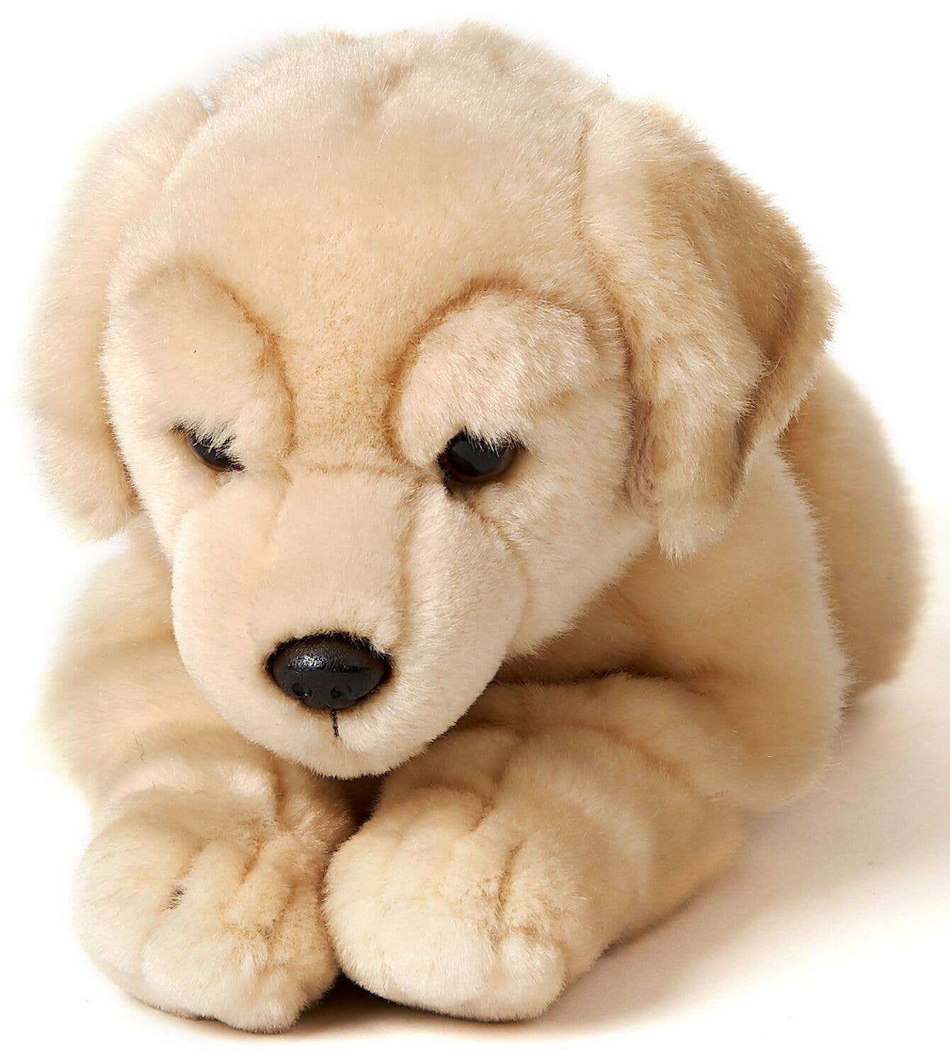 Peluche Golden Retriever, couché