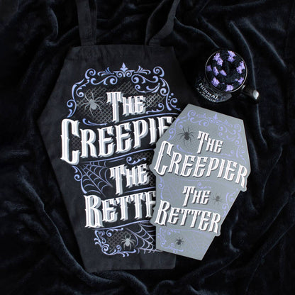 Sac cabas en forme de cercueil « The Creepier the Better »