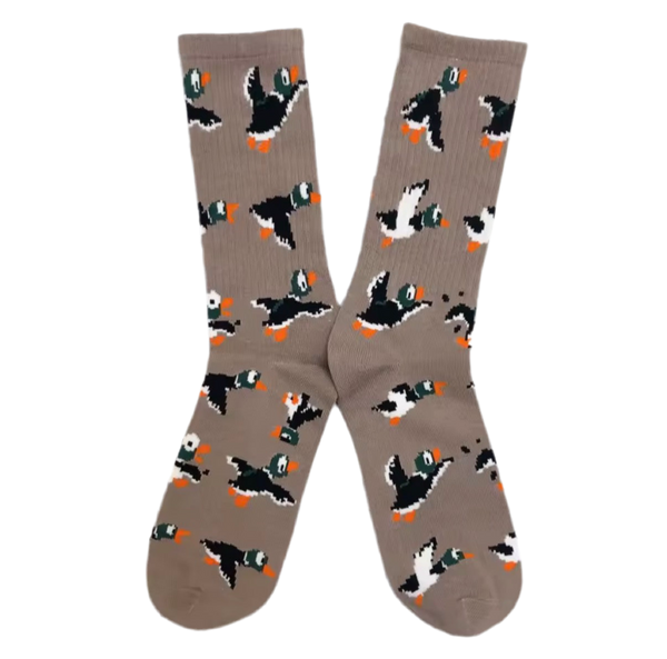 Pixel Mallard Duck Socks