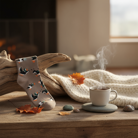 Pixel Mallard Duck Socks