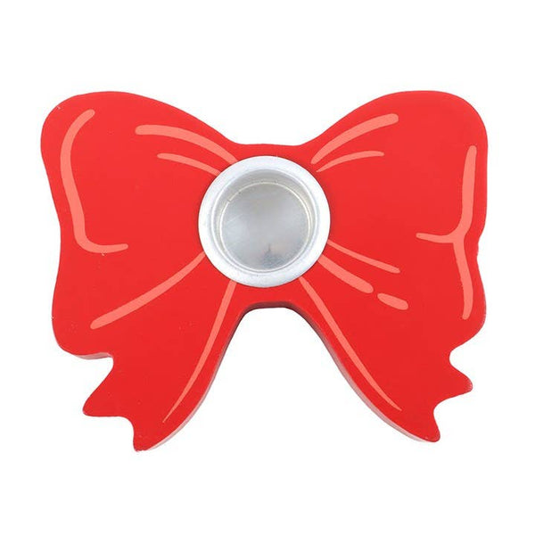 Red knot candle holder