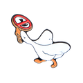 Pin Canard Blanc avec Panneau