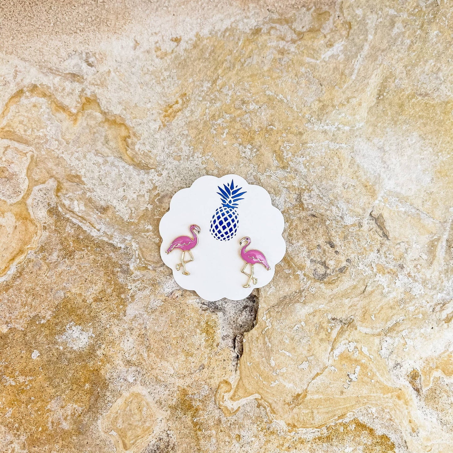 Boucles d'oreilles Flamingo