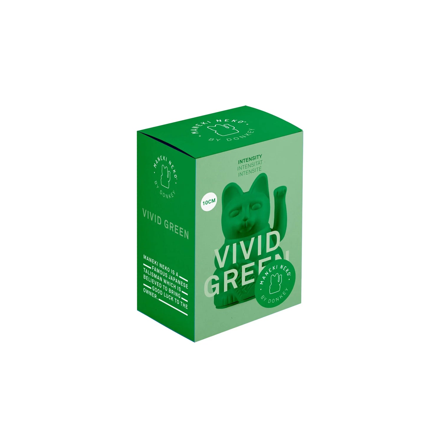 Mini Chat Chanceux Vert Vif - le Chat Chanceux