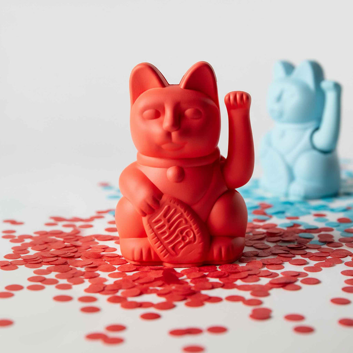 Mini Chat Chanceux Orange Neon “Toki”