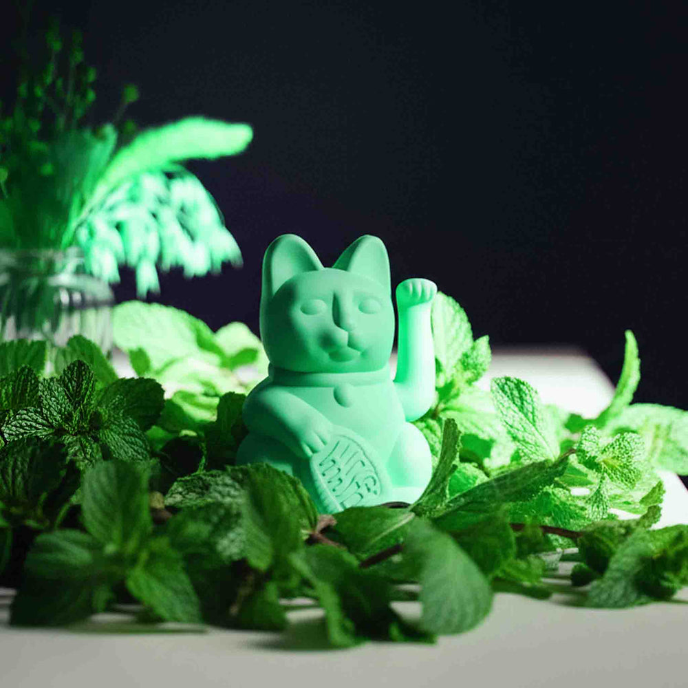 Lucky Mint Green Mini Cat "Mei"