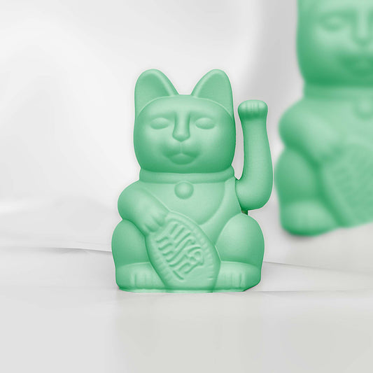 Lucky Mint Green Mini Cat "Mei"