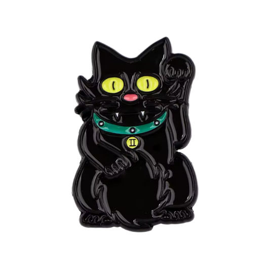 pins chat chanceux noir snowball lcc