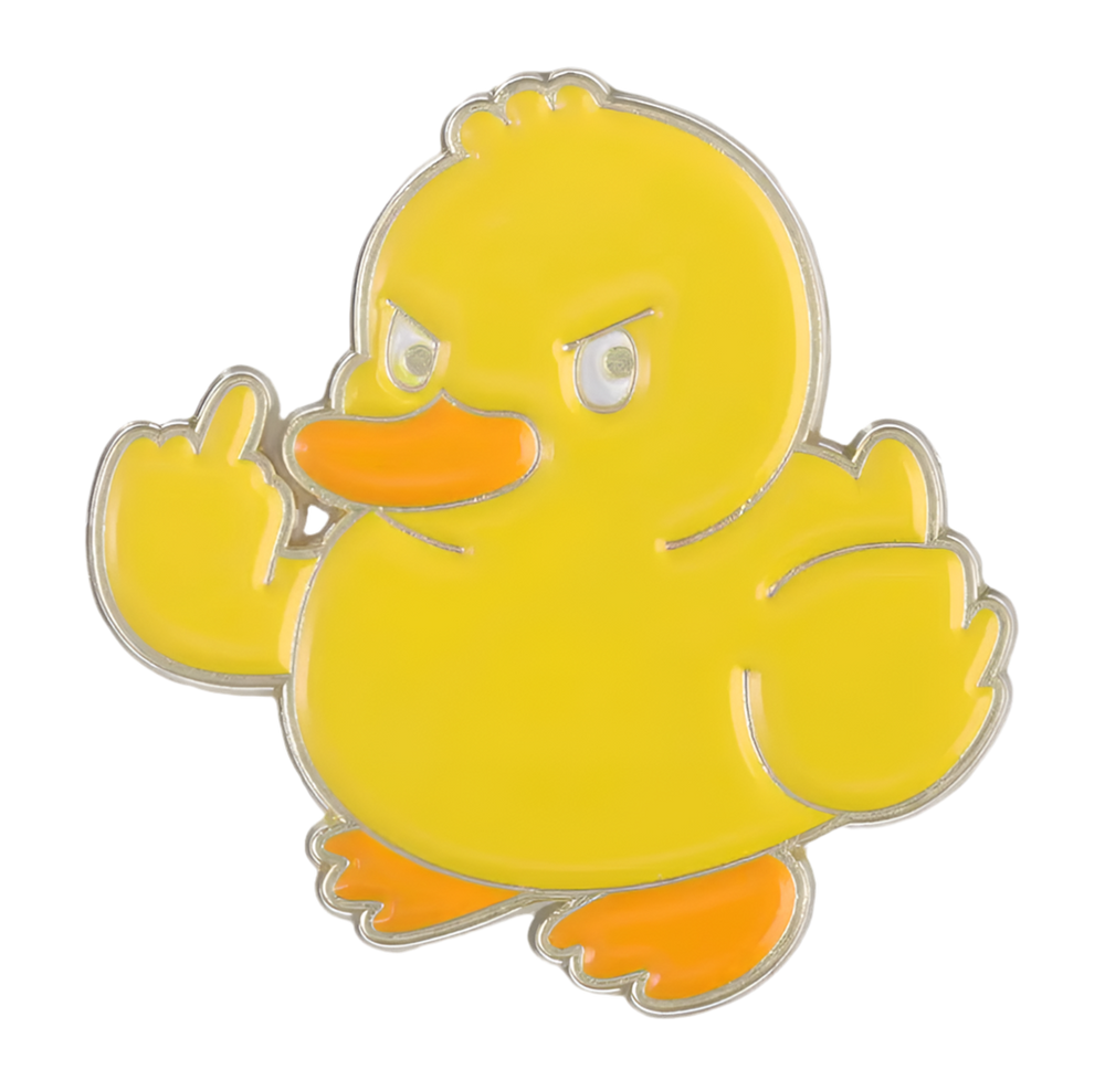 Pins Ente Gelb Duck Off