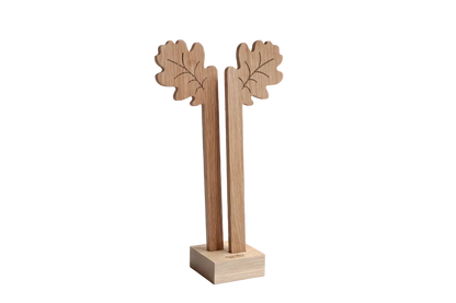 Salad servers - Oak leaves