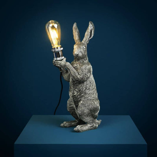 Meister Rabbit Table Lamp, Silver