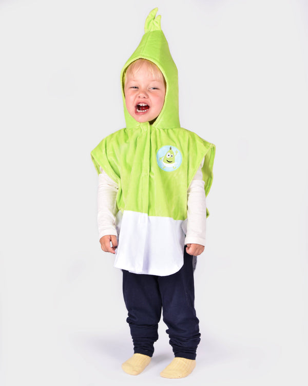 Green cape Babblarna Dadda size 86-110 cm 1-4 years
