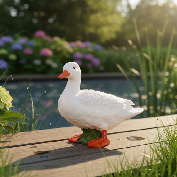 White Duck Figurine (S)