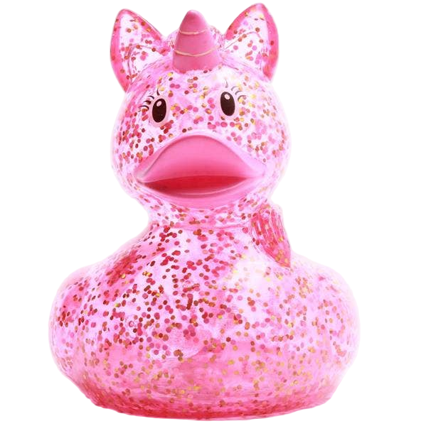 Canard Licorne Rose Pailleté