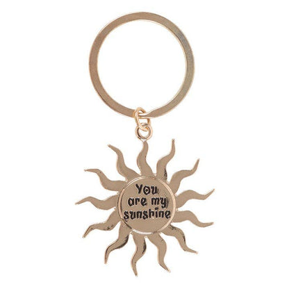 Golden Sun Keychain "You are my Sunshine"