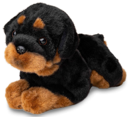 Peluche Rottweiler couché