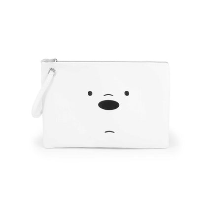 Trousse de Toilette de Plage Sunny We Bare Bears « Ours Pour Un et Un Pour T'Ours Polaire » – Blanc
