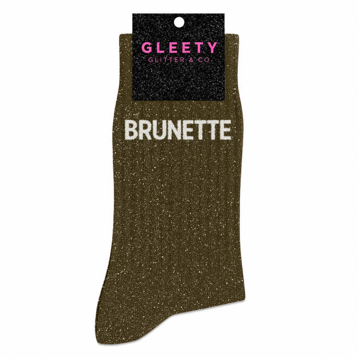 Chaussettes à Paillettes Brunette Kaki – Gleety