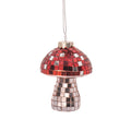 Boule de Noël Champignon à Facettes