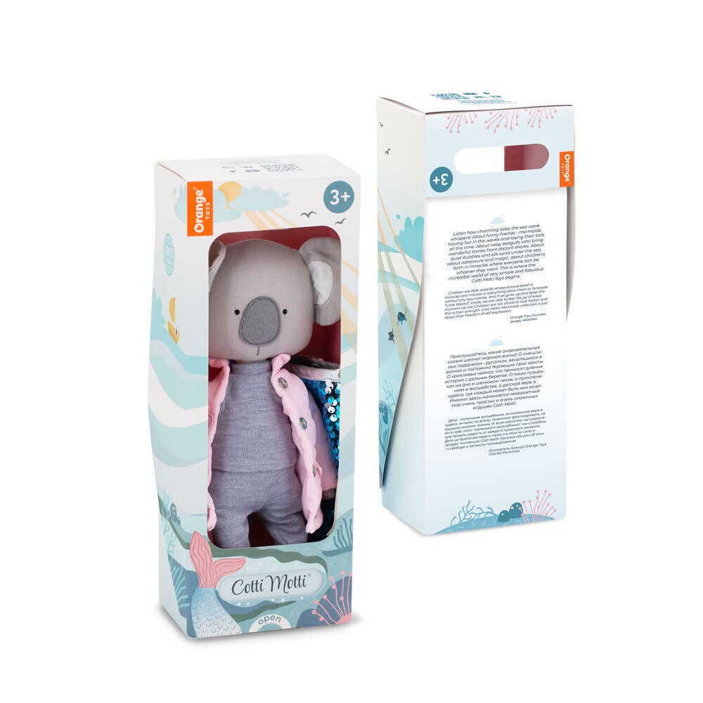 GIFT SET: Annie the Koala with jacket + Mermaid Tail