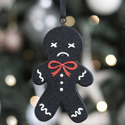 Spooky Gothic Gingerbread Christmas Ornament