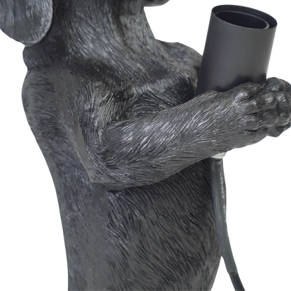 Dachshund Lamp - Black