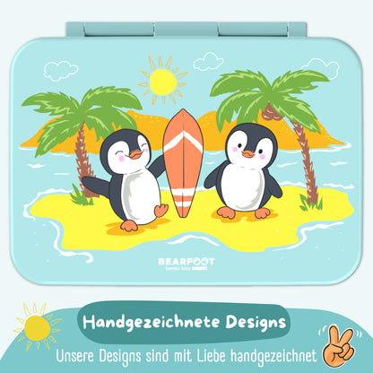 Bento Box with Compartments, Lightweight & Leakproof - Penguin