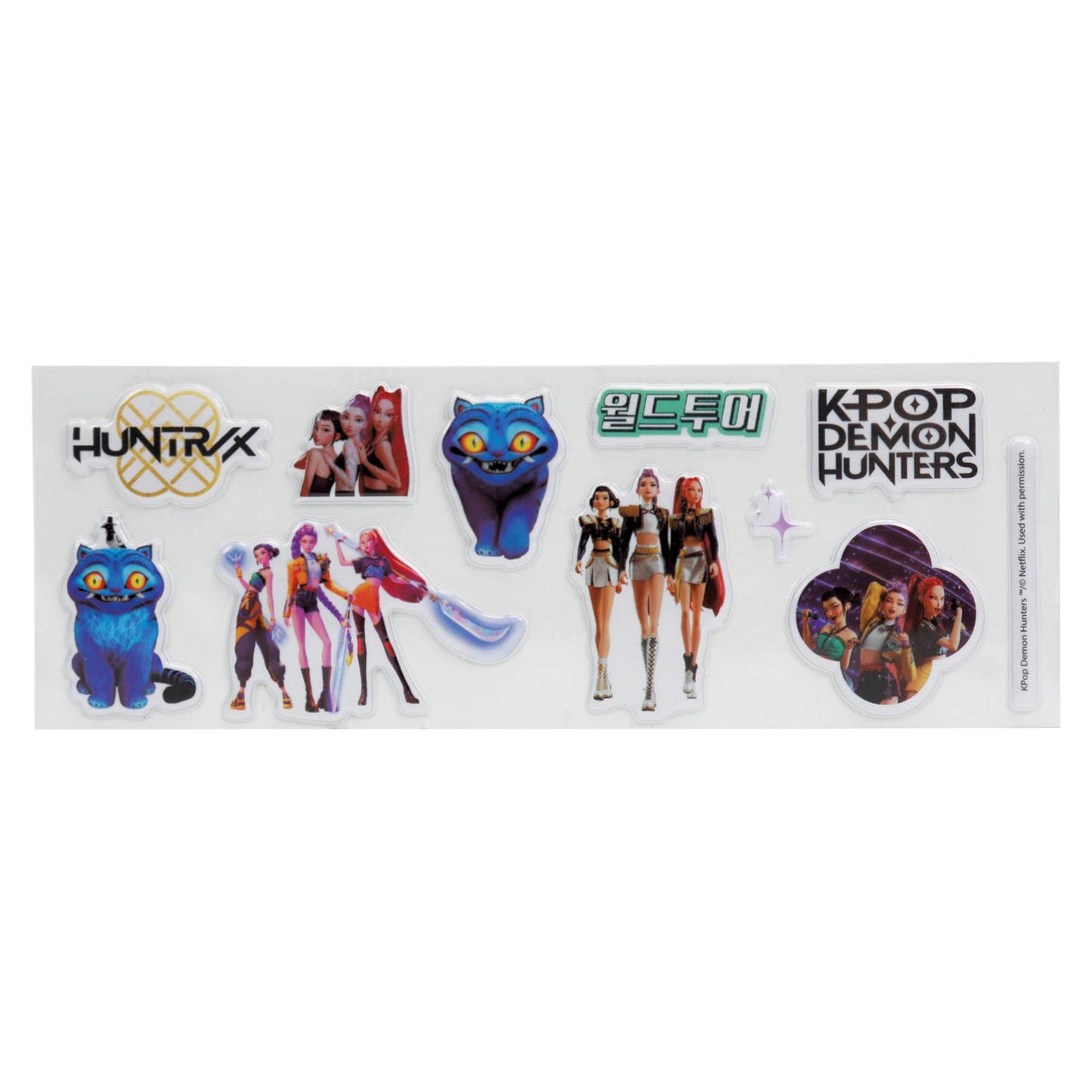 KPop Demon Hunters - 14-piece stationery set - gold