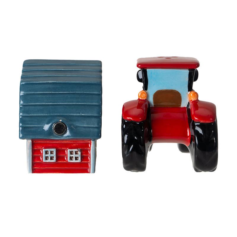 Tractor &amp; Barn Salt and Pepper Shaker Set 16126