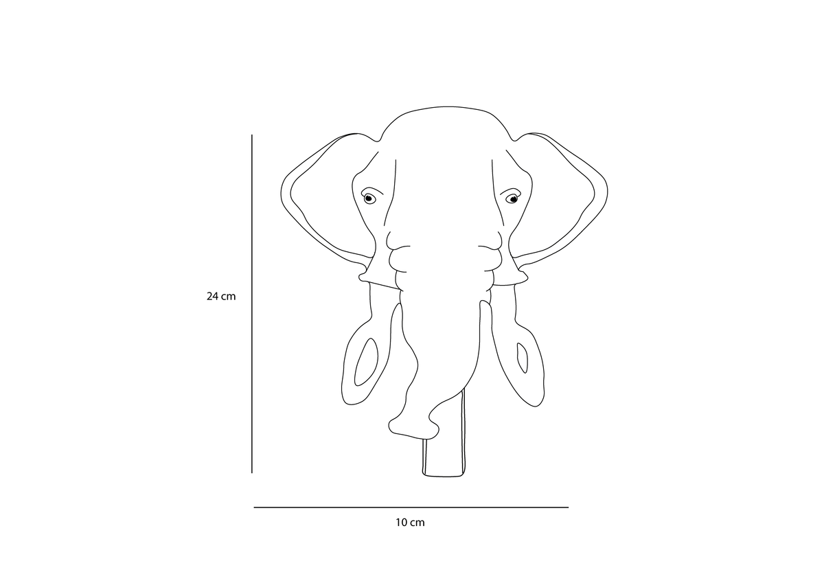 Porte-manteau peluche Mammouth